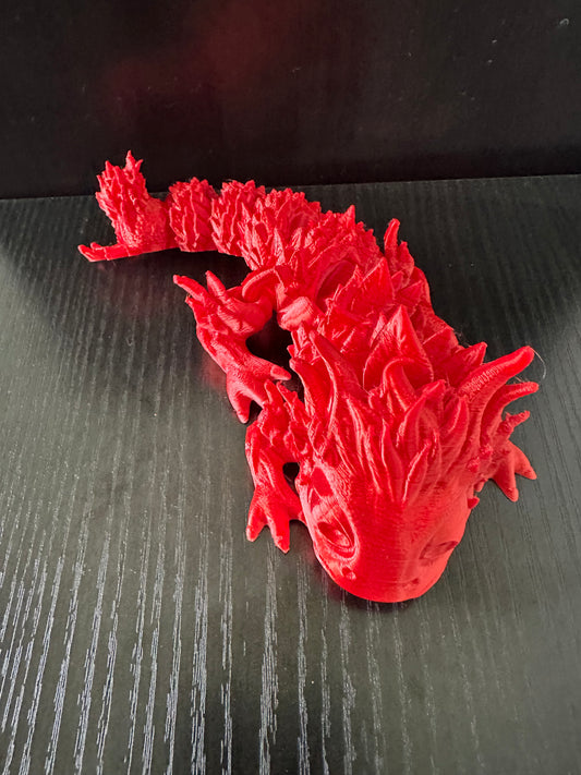 Red forest dragon fidget sensory toy